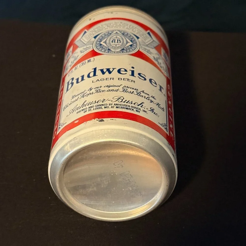 Budweiser lager vintage beer can